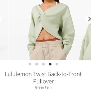 Lululemon reversible green sweater
